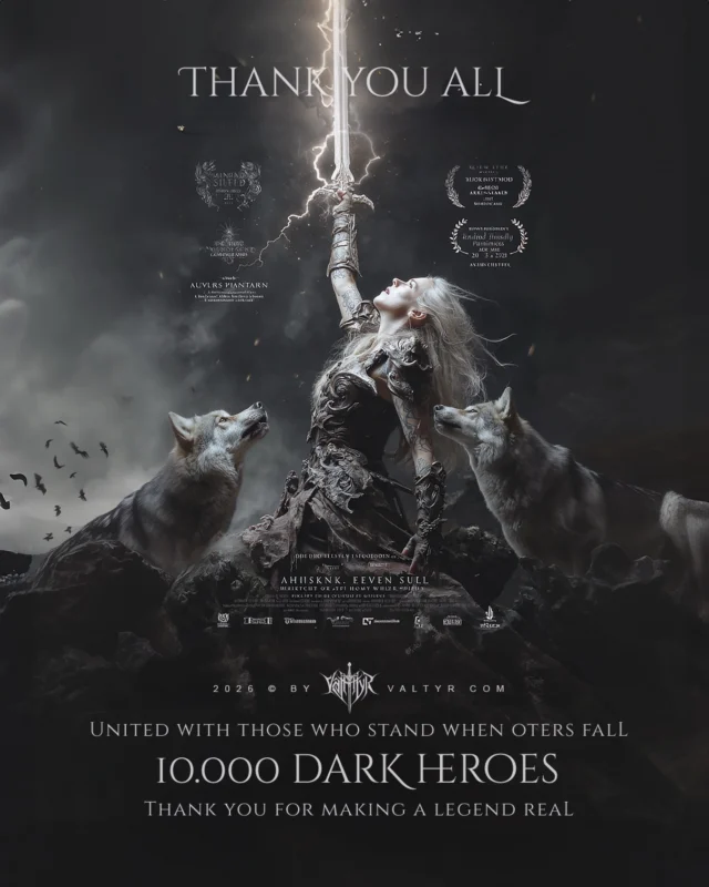 🌑 10,000 shadows. 10,000 of you. 🖤
I’m beyond grateful for your support, your words, your presence.  What once lived only in my mind is now growing into something greater, because of you. This journey through Aereathor, through magic, and forgotten secrets, has only just begun.Veloriah, Vandhur, the dragons in the South, the whispering woods, all of it is coming to life. There is so much more ahead. New chapters. Songs. Magic. Every comment, every share, every message from you helps this world rise from shadow.Thank you for being part of this legend. Truly. 🕯️✨———🇩🇪 🌑 10.000 Schatten. 10.000 von euch. 🖤
Ich bin sprachlos und zutiefst dankbar für euren Support, eure Kommentare, eure Zeit. Was einst nur eine Idee war, wächst nun zu etwas Größerem, durch euch. Diese Reise durch Aereathor, durch Magie und uralte Geheimnisse, hat gerade erst begonnen.Veloriah, Vandhur, die Drachen im Süden, die flüsternden Wälder – all das wird bald lebendig werden. Noch so viel mehr erwartet euch. Neue Kapitel. Songs. Magie.  Jeder Kommentar, jedes Teilen, jede Nachricht von euch bringt diese Welt weiter zum Leuchten.Danke, dass ihr Teil dieser Legende seid. Von Herzen. 🕯️✨