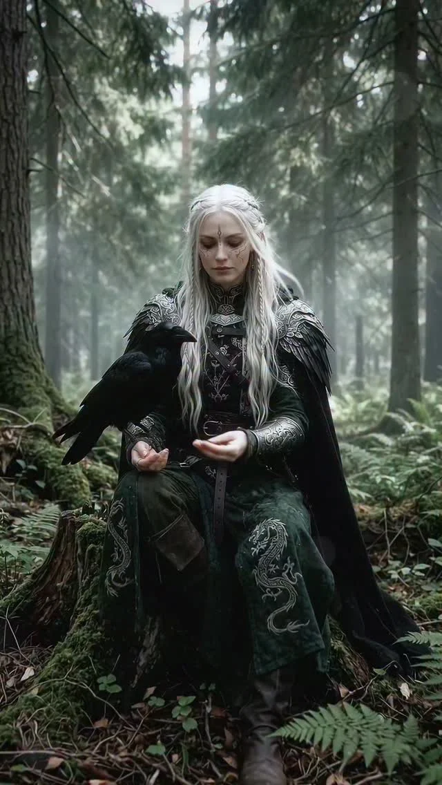 VIGRTHUL - The Forgotten People Beyond the Frozen North
Far beyond the frozen lands of the Ice Witches, where the kingdoms of men and Dark Elves are little more than distant memories, lies Vigrthul - an ancient northern forest realm, hidden from the world for thousands of years. ⚔️✨🍂Deep within its endless forests, along forgotten rivers, dwell a proud and mysterious people. Human by blood, yet unlike the people of Yndrah, they have preserved their ancient traditions, sacred rituals, and ancestral heritage through countless generations.Once, they shared their lands with dragons. Though those mighty creatures vanished centuries ago, their memory lives on in the banners and sacred ornaments of Vigrthul.And above their forests, the ravens still watch.
Honoured as loyal companions and the eyes of the skies, these remarkable birds share a bond with the people of Vigrthul that reaches far beyond duty.Sometimes, even the smallest act of kindness reveals the deepest meaning of that bond.Peaceful by nature, yet unyielding when threatened, the Vigrthul seek neither conquest nor glory. They ask only to preserve what time has not taken from them.Beyond the wars of the south, another world awaits.
Would you follow the raven into the forgotten forests of Vigrthul?Discover more from VALTYR - Legend of the Dark Elf.
#Valtyr #fantasycharacter #cinematicfantasy #raven #nordicfantasy